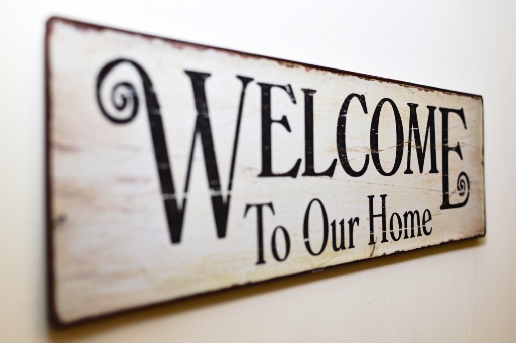 Picture of a welcome sign